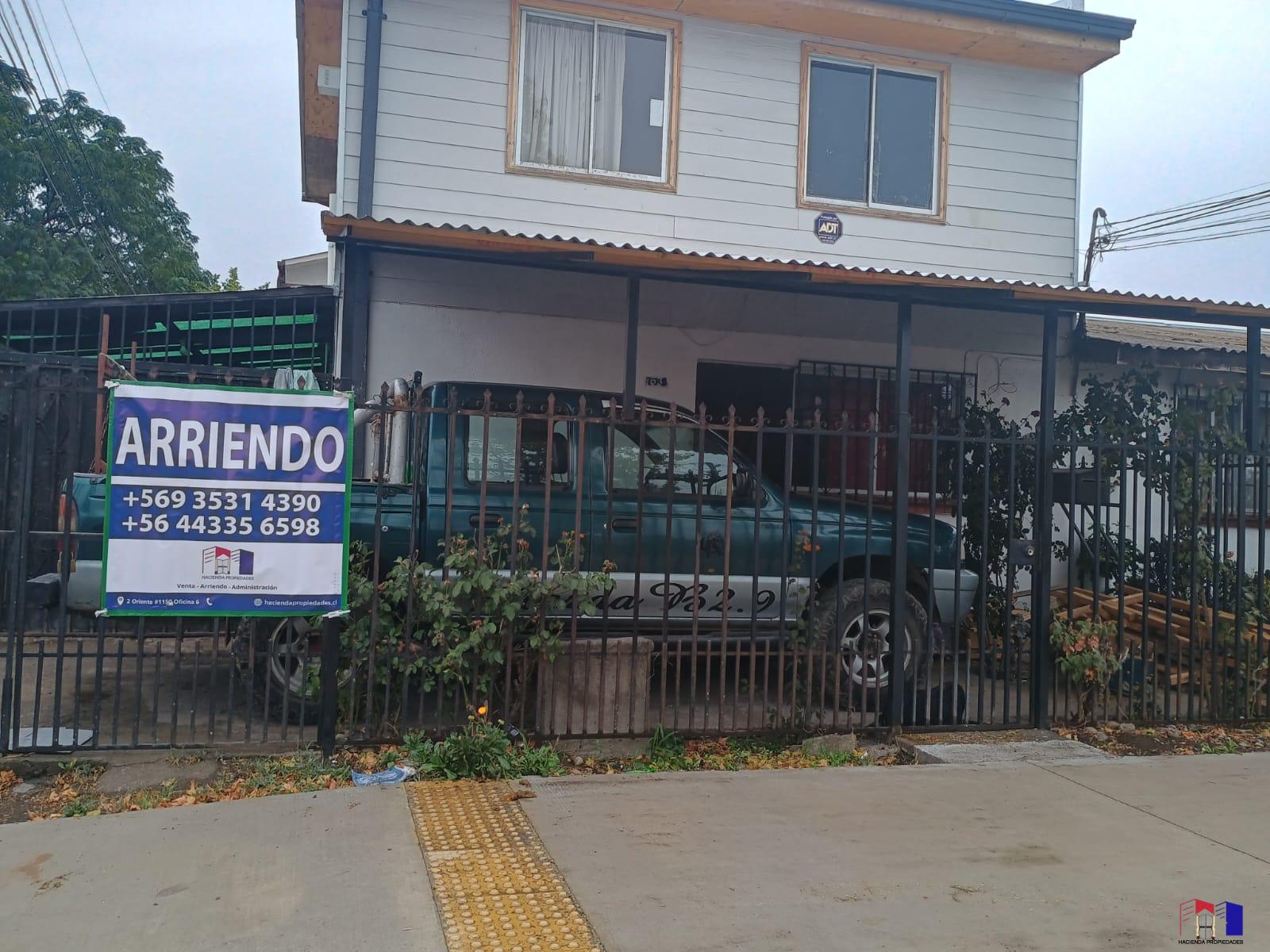 ARRENDAMOS AMPLIA CASA SECTOR SUR PONIENTE TALCA